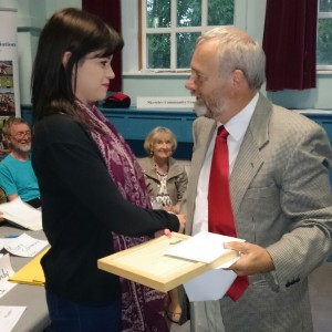 Rebecca and Martin shaking hands