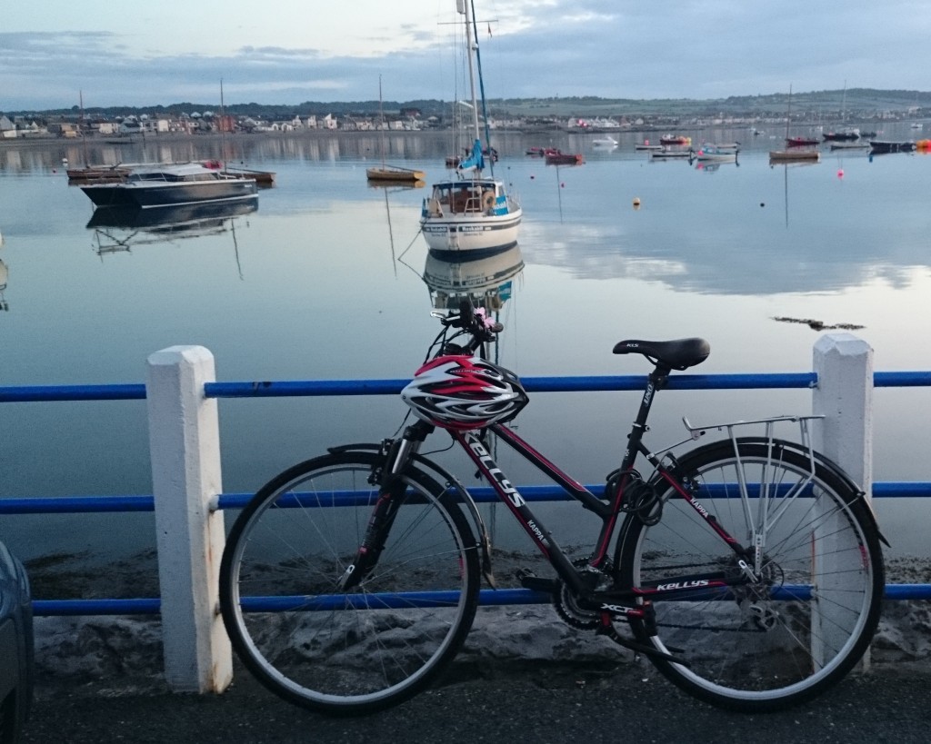 bike in front of harbour