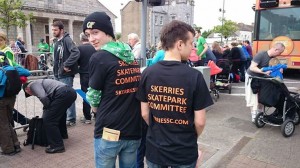 Two Skatepark Committee members at the Ras