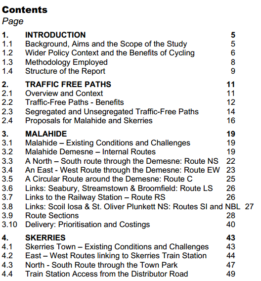 Sustrans Contents part 1