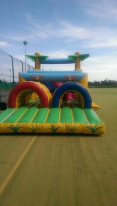 bouncy castle community centre August 2015